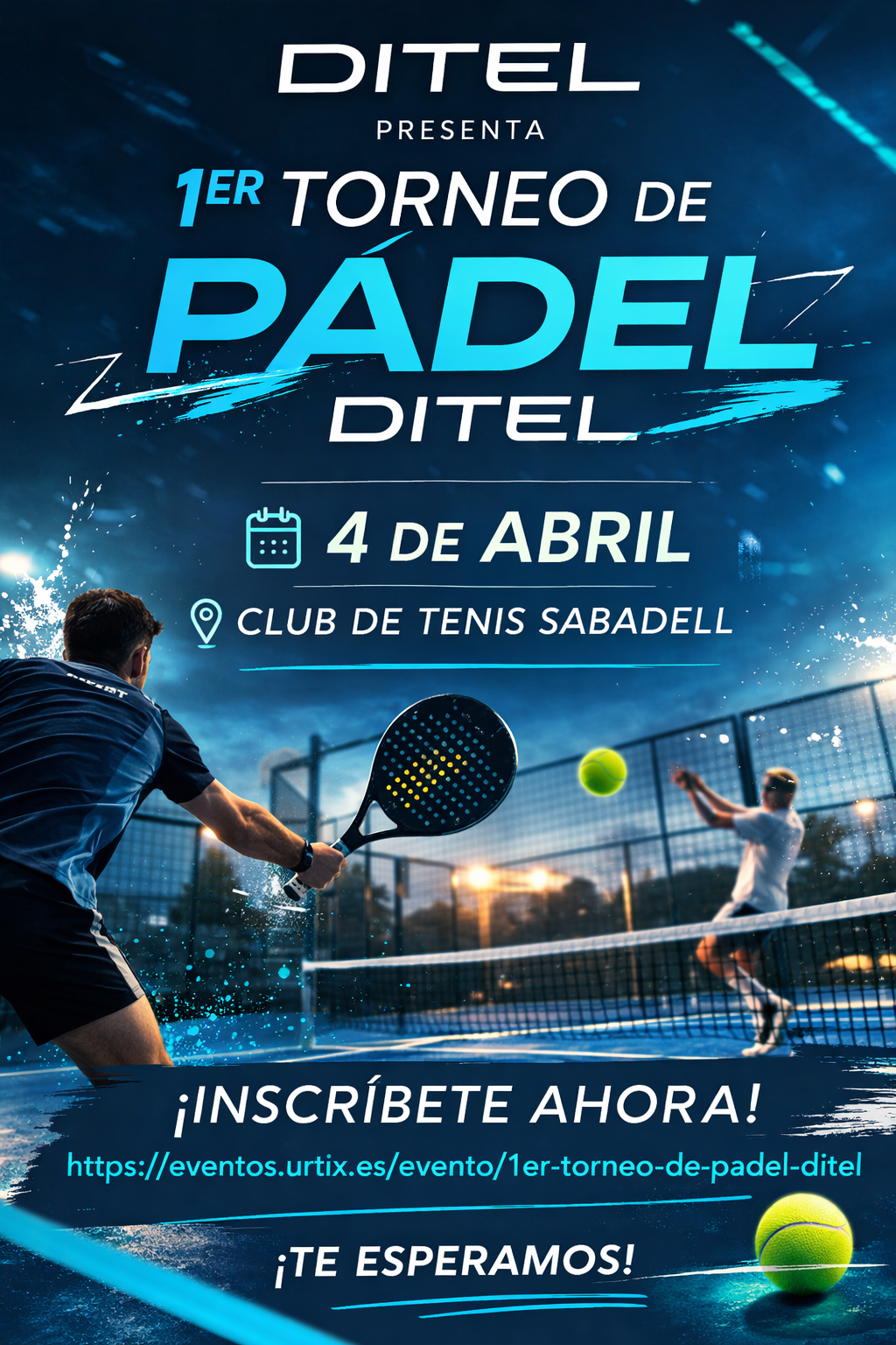 Imagen del evento 1er Torneo de Padel Ditel